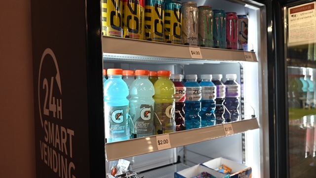 Beverages in vending machine